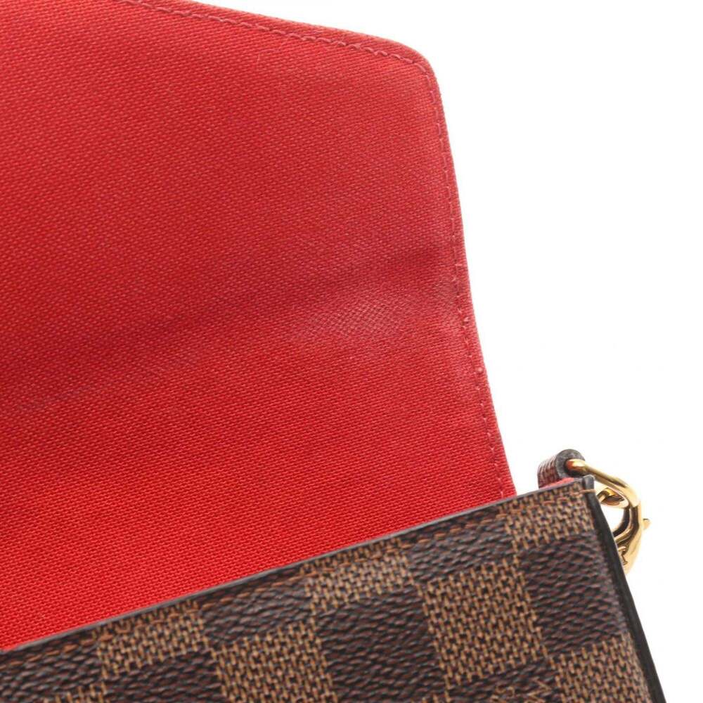 LOUIS VUITTON Brown Damier Coated Canvas Pochette Shoulder Bag - Picture 10 of 10